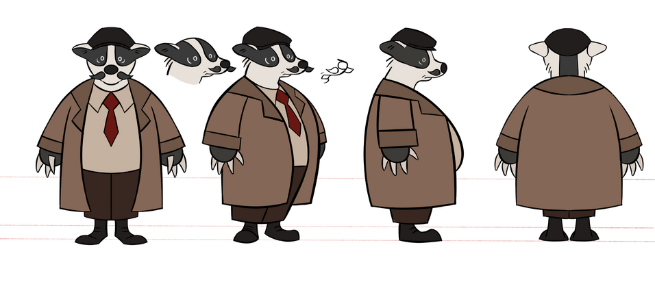 Badger turnaround by Lola Ray